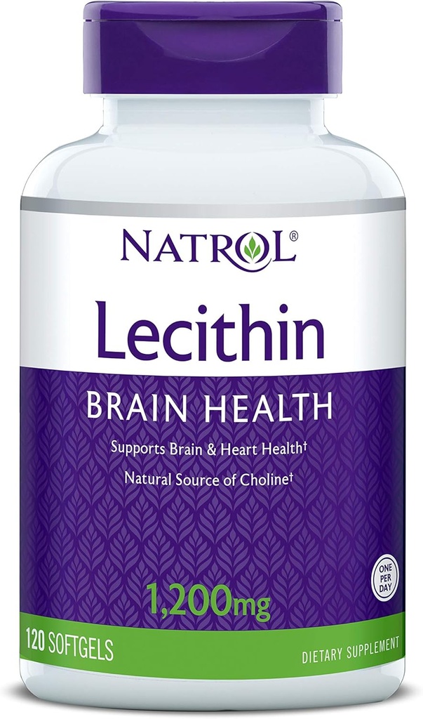 Natrol SOYA Lecithin Supliment mineral, 1200 mg, 120 Conte