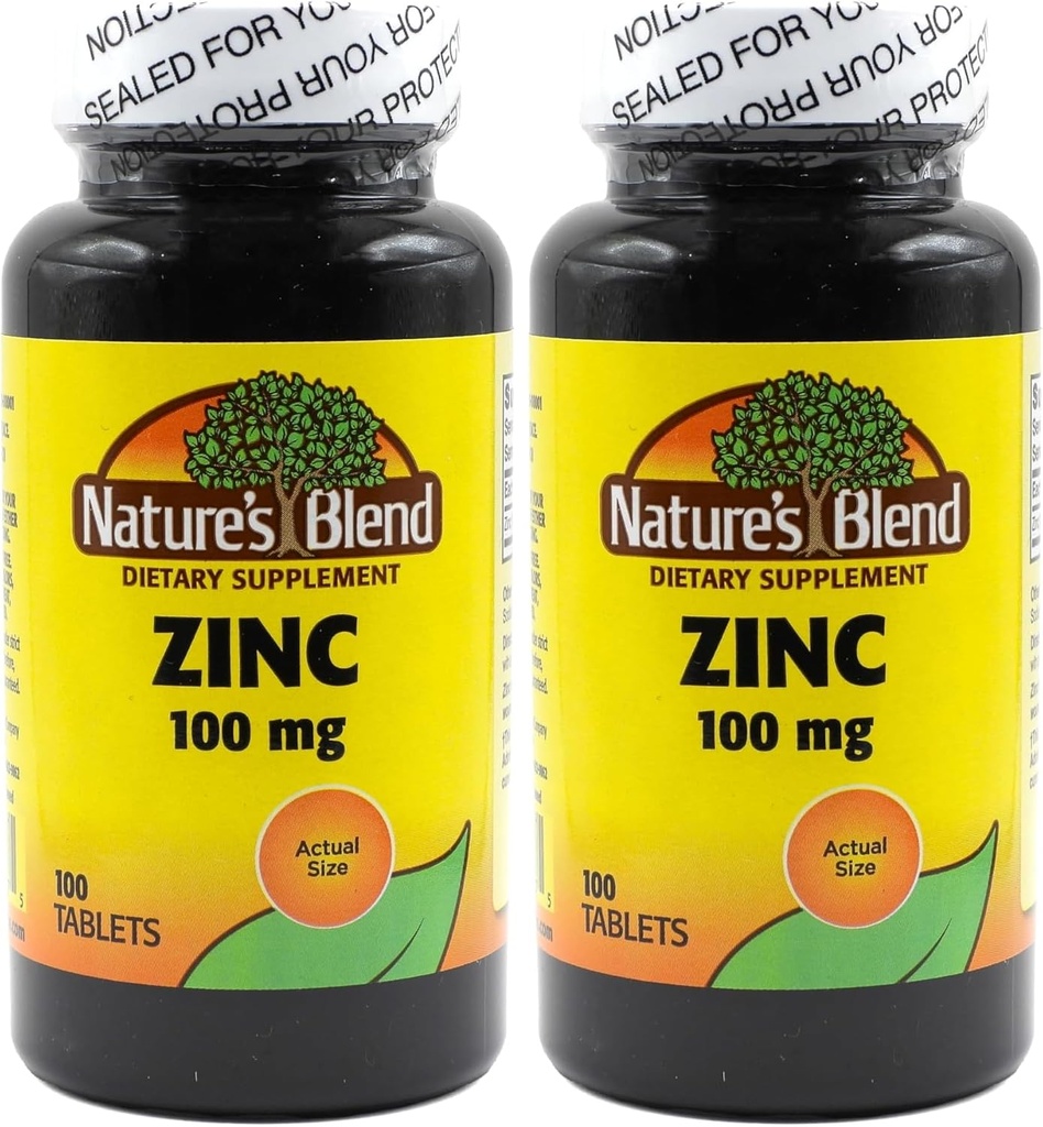 Blend zinc Gluconat 100 mg, 100 comprimate (pachet de 2)