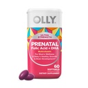 OLLY Ultra Forţă Prenatal Multivitamine Softgels, Susţine o creştere sănătoasă, Dezvoltarea creierului, Fier, Acid folic, DHA, Vitamine C, E, 30 Day Supply-60 Conte
