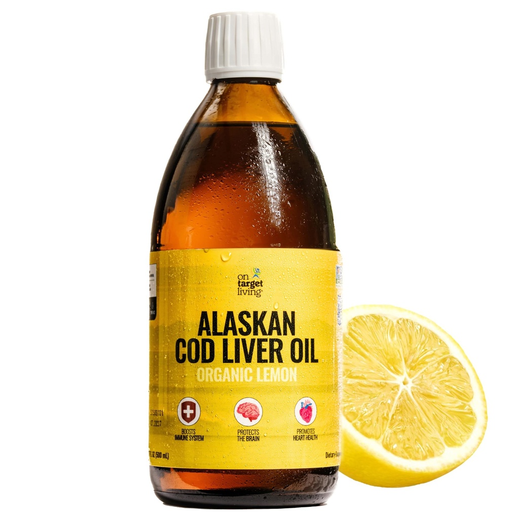 On Target Living Alaska Cod Ulei de ficat lichid 