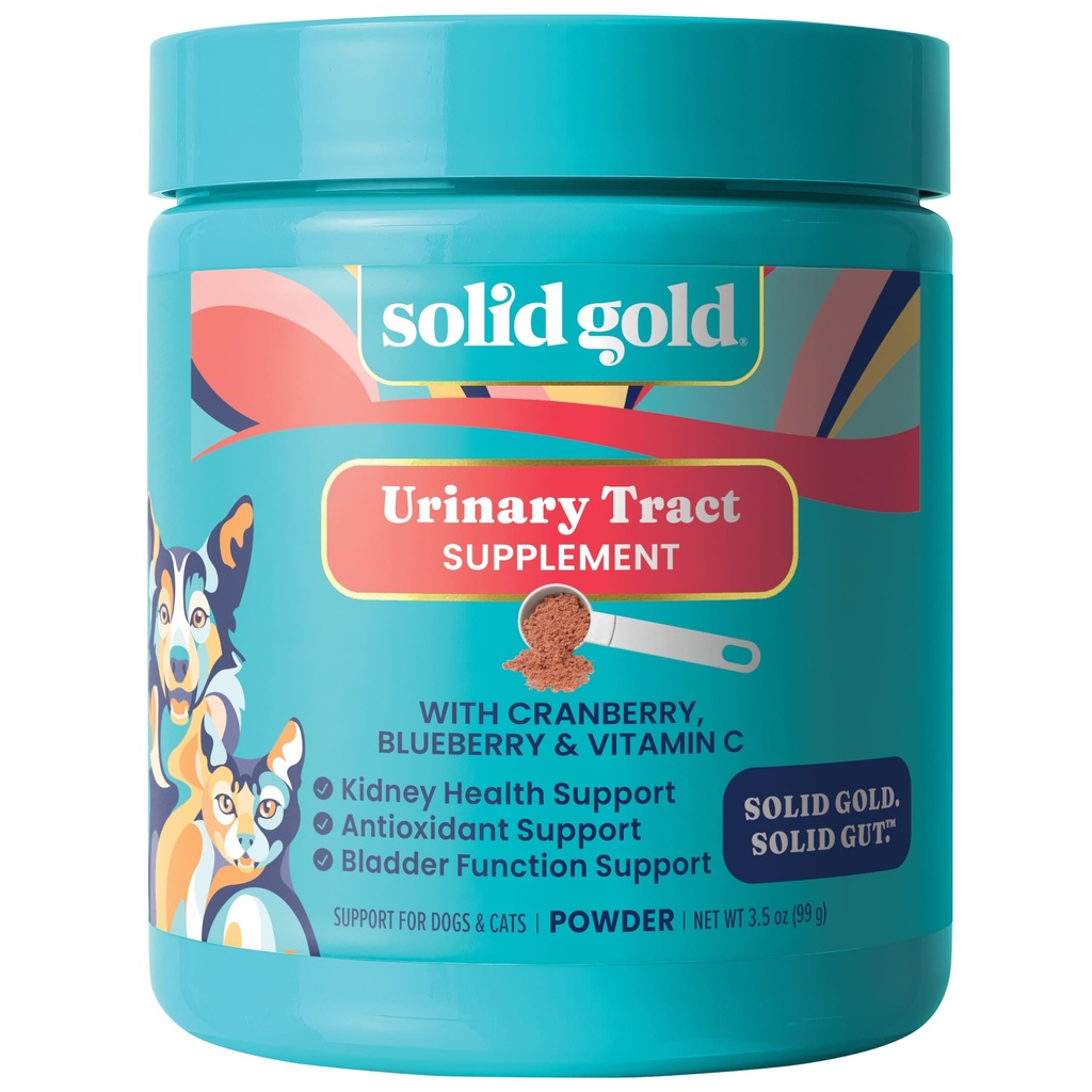 Aur solid Cat & Dog Vitamine pentru UTI - Pudră Cranberry Supliment pentru câini și pisici - tract urinar, Bladder & Rinichi Suport pentru câini și pisici - Cat & Dog UTI Peste pudra supliment-3,5oz