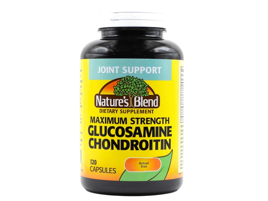 Concentraţia maximă de glucosamină Chondroitin 120 capsule după amestecul natural