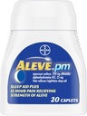 Aleve PM Pain Relieiver Nighttime Sleep-Aid Caplets, 20 ea (Pachet de 4)