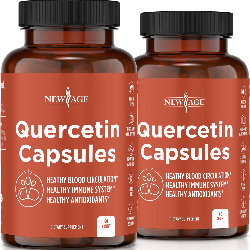 NOUA VÂRSTĂ Quercetin 1000mg Quercetin Capsule vegetariene 120 Count