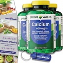 Alegerea Bundle Spring Valley Calciu Plus Vitamina D Tablete 600 mg 250 Ct 3 pt (750 Total) + 