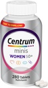 Centrum Minis Multivitamine pentru femei de argint 50 Plus, Supliment multimineral cu vitamina D3, B Vitamine, Ingrediente non-GMO, Suporturi Memorie si Cognitie la adulti mai mari - 280 Ct