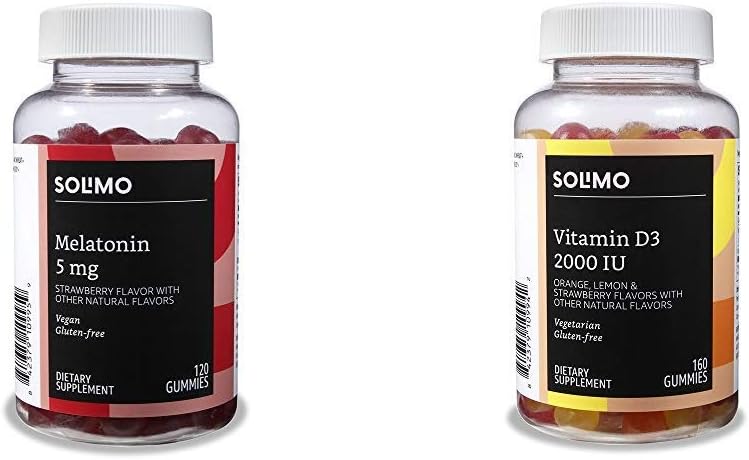 Baze Melatonina și vitamina D3 Gummies Bundle (2 cutii)