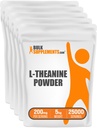 BulkSupplements.com L-Theanine Powder - L-Theanină Supliment, L-Theanină 200mg - Amino Amino Supliment, Pure & Gluten Free, 200mg per Serving, 5kg (11 lbs) (Pachet de 5)