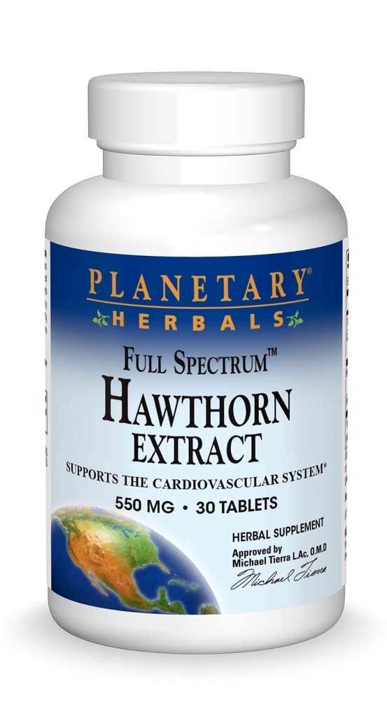 Plante planetare Spectrum complet comprimate de extract Hawthorn, 30 Conte