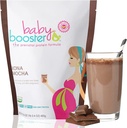 Baby Booster Ciocolata Mocha Prenatal Suplimentul de vitamine și proteine Shake,Cafeina gratuit,Toate naturale,Vegetarian DHA,High Proteine,Methyl Folate,B Vitamine,Great pentru boala de dimineata,16.4Oz (1.03LB) 465G
