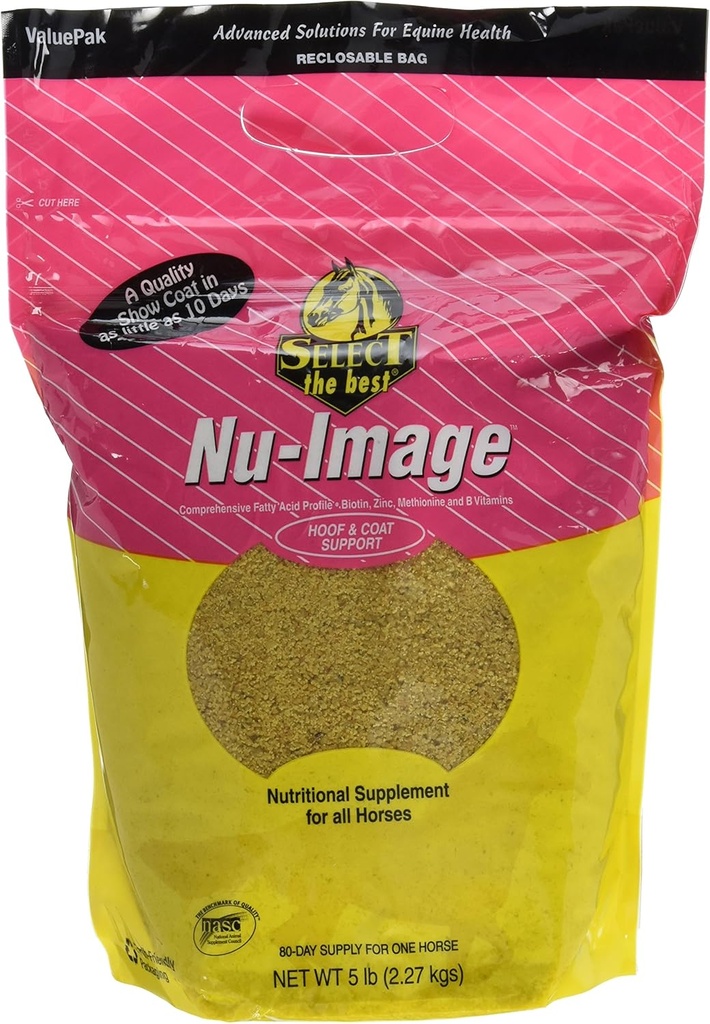 RICHEL 784299040502 Nu-Image Hoof & Coat Support for Horses, 5 lb