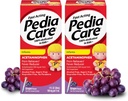Sugari Acetaminofen Suspensie orală Lichid, Durere infantilă cu acţiune rapidă Relieiver/Reductor de febră cu Seringă Easy-to-Use, Zero Alcool sau Aspirină sau Ibuprofen, Aroma de struguri, 1 fl oz (2 ambalaj)