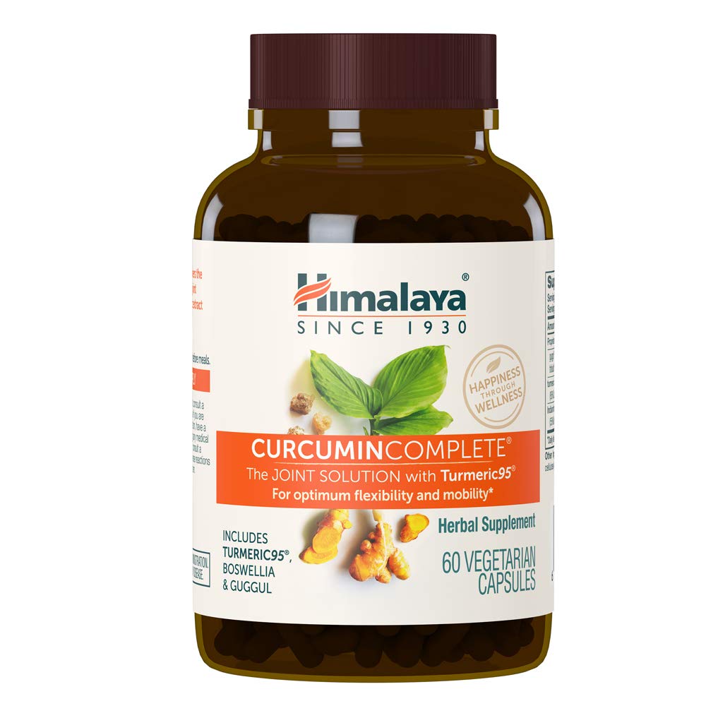 Himalaya Curcumin Complete - Herbal Joint Supplement with Turmeric Curcumin for Joint Health and Mobility Support, 95% Curcuminoide - Vegan, Non-GMO, Gluten Free, 60 Capsule