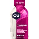 GU Energie Original Sports Nutrition Gel 8-Count Vanilla Bean și 8-Count Tri-Berry Bundle cu aminoacizi și electroliti