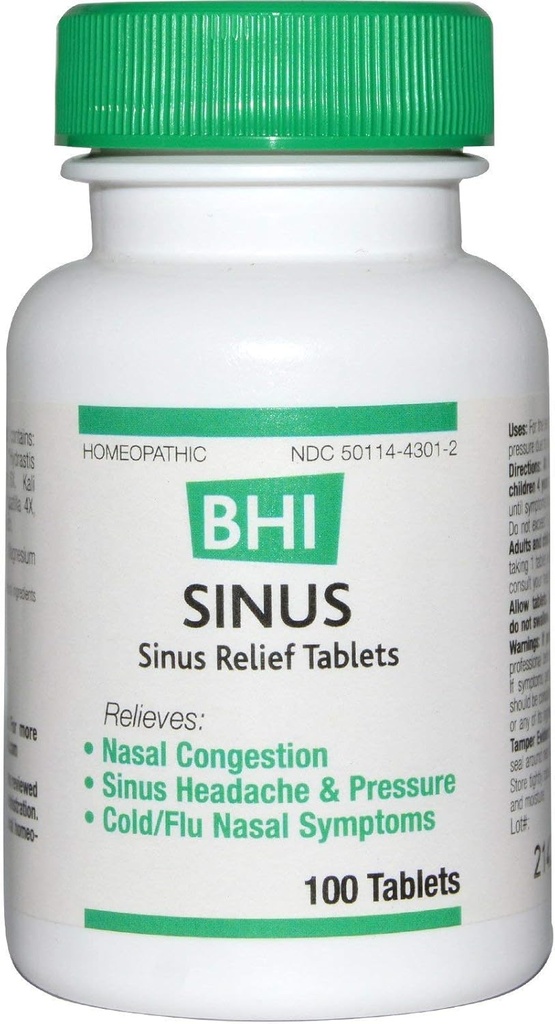 Comprimate de eliberare pentru sinusuri BHI 100 Ct