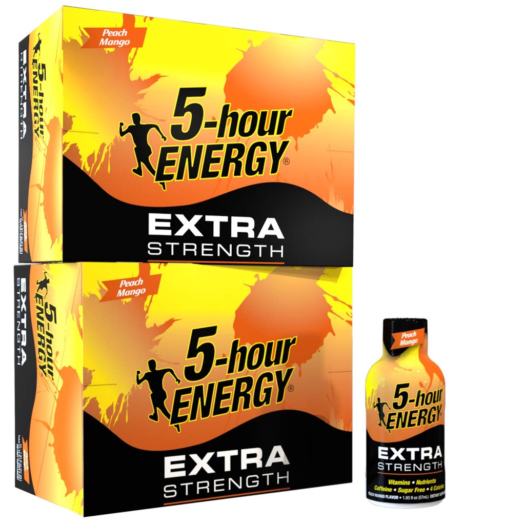 5 ore focuri de energie, Peach Mango, 1.93 Ounce, 24 Conte