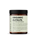Erbology Organic Alfalfa Powder 3.2 oz - 45 Servings - Suportă Bone and Gut Health - Bogat în vitamina A, Calciu și Fier - Susținută direct de la fermă - Small Series - Vegan - OMG-free