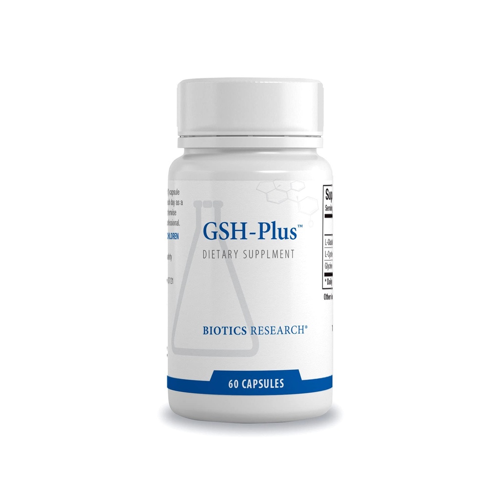 Biotice de cercetare GSH Plus 150 miligrame Glutatione Plus NAC şi Glicină, puternic antioxidant, susţine sănătatea hepatică, Cellular Health 60 capsule