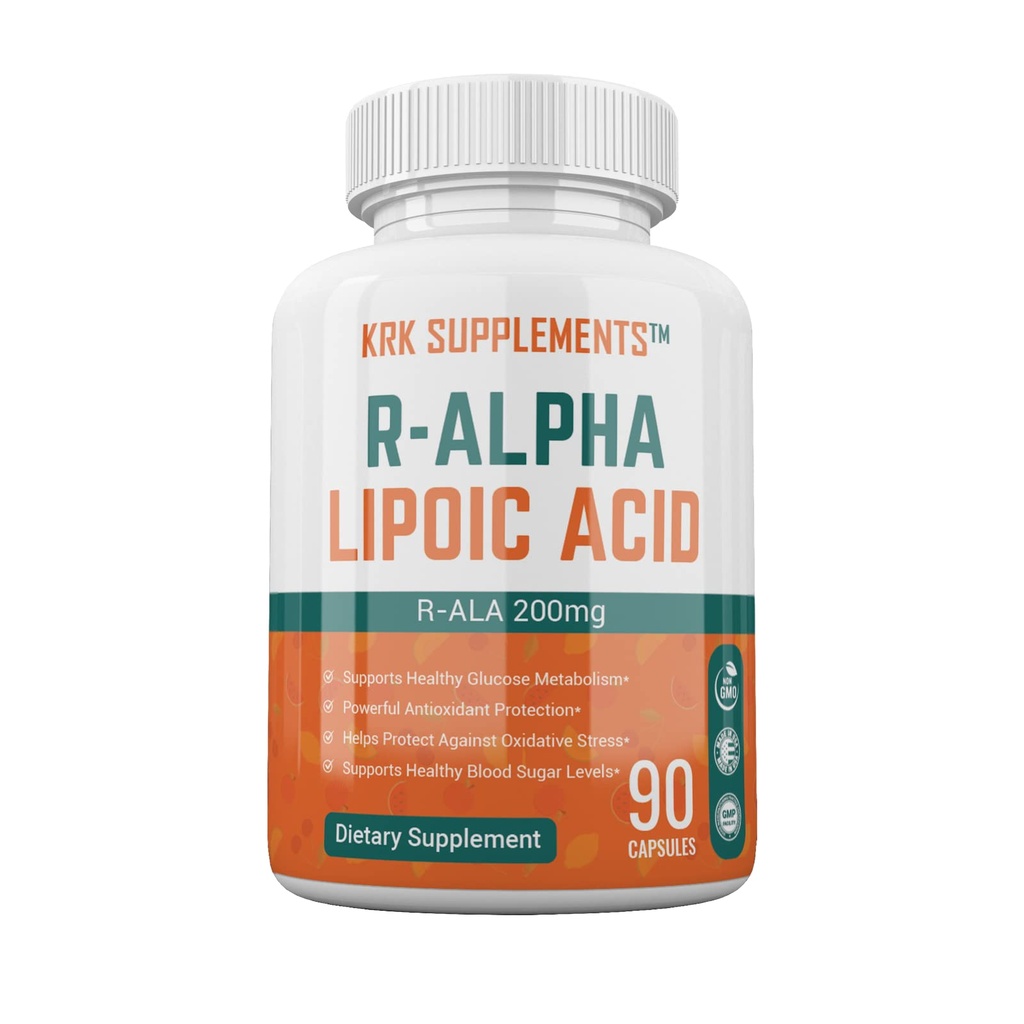 1 flacon R- ALA R- Alfa Acid lipoic 200 mg 90 capsule