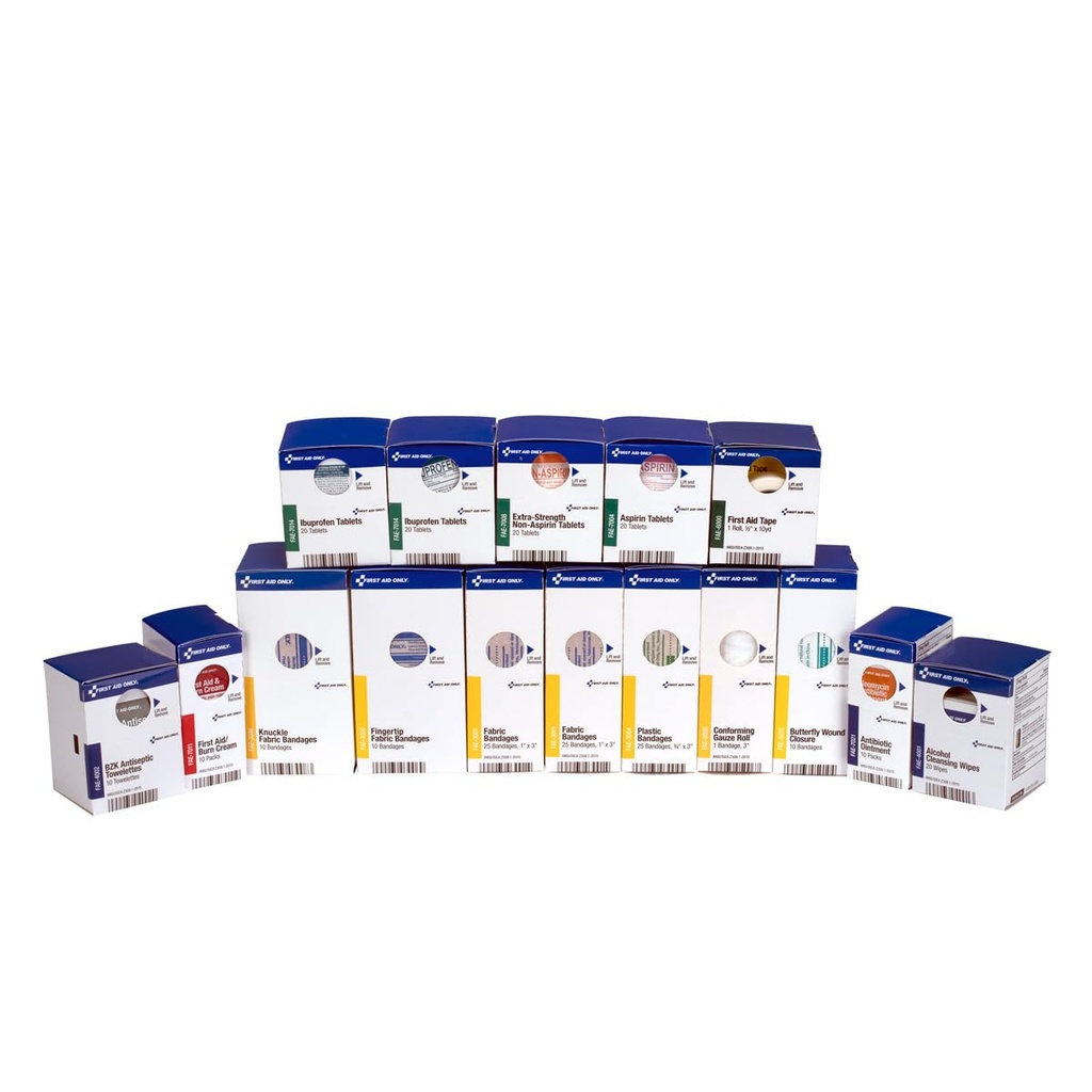 Primul ajutor doar 700002 SmartCompliance 50-Person Kit de prim ajutor Reumple provizii pentru afaceri, locul de muncă, și Home, 237 piese