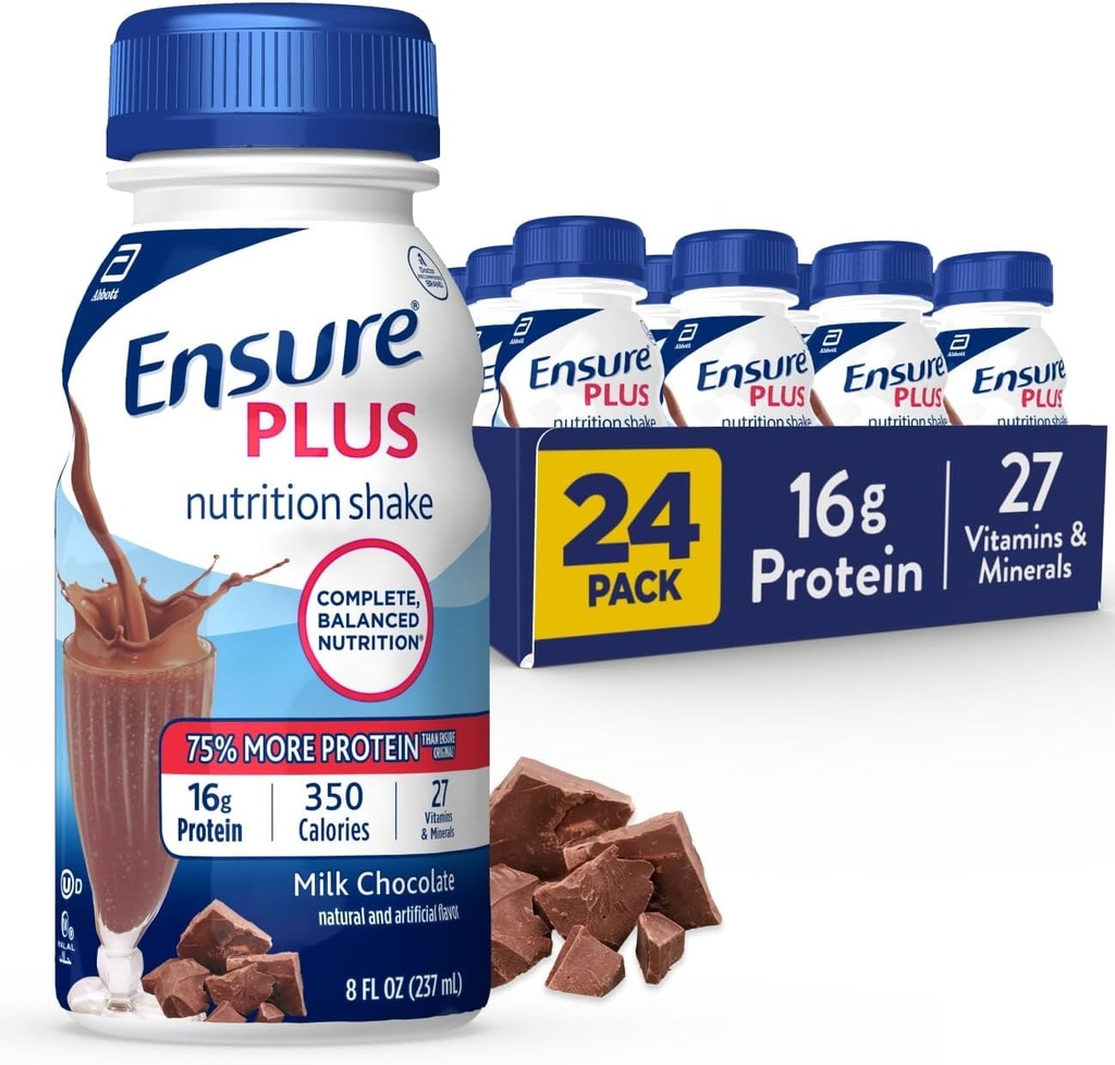 Asigurați-vă că Plus Nutriție Shake cu 16 Grams de proteine, Shakes masă de înlocuire, ciocolată cu lapte, 8 Fl Oz (Pachet de 24)