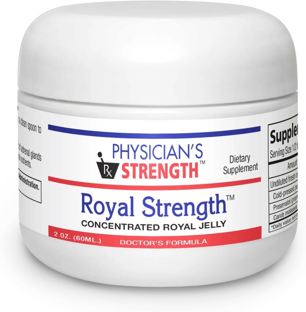 Puterea medicului Royal Putere - 60 ml - Jeleu regal proaspat cu ulei de seminte de dovleac austriac - Energie si suport adrenal
