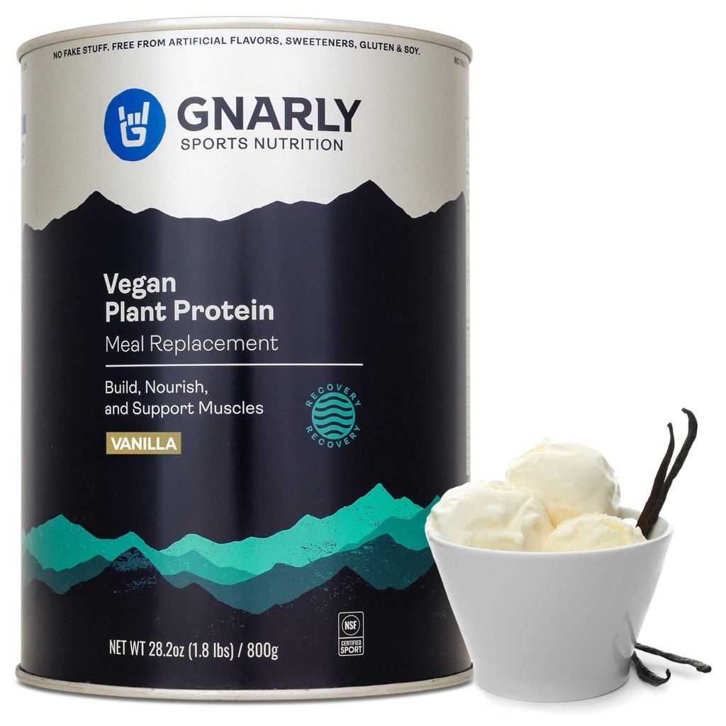 Narly Nutrition Vegan Plant Pulverizare Pudră de proteine Vegan, NSF Sport Certified 