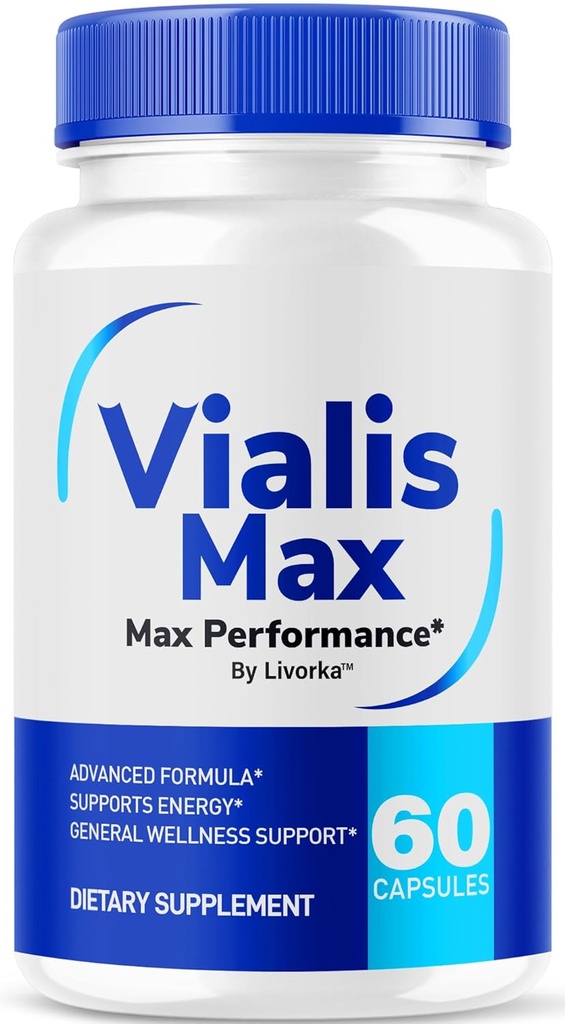 Vialis Max Pastile pentru bărbaţi - Oficial Vialis Max Premium masculin Formula pentru energie acţională rapidă, rezistenţă şi performanţă, VialisMax capsule avansate Formula, 60 capsule pentru 1 lună