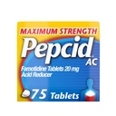 Pepcid AC Concentraţie maximă Arsuri la stomac comprimate de relief, OTC medicamente Prevents & Relieves Arsuri la stomac cauzate de acid indigestie, 20mg Acid famotidină Reductor, Acţionare rapidă, 75 Ct
