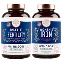 WINDSOR BOTANICA Suplimentul de fertilitate masculina si pastile de fier cu acid folic - Fertilitate si Bundle prenatal