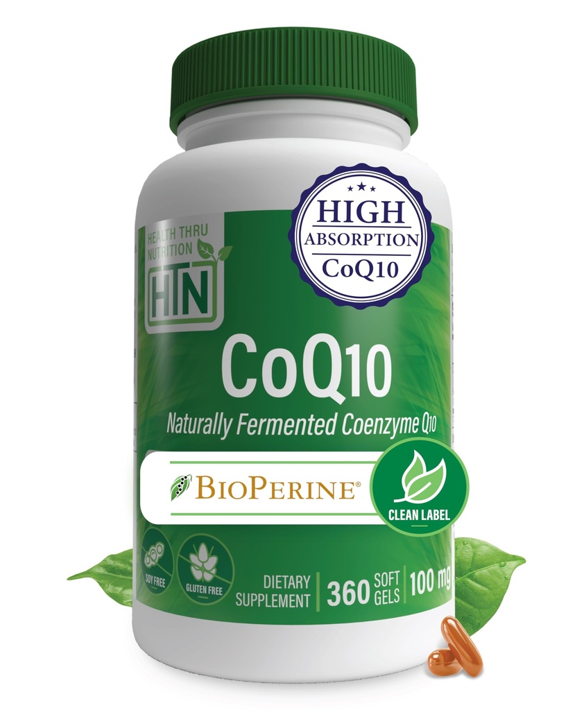 Sănătate Thru Nutriţie CoQ-10 100mg cu BioPerine 360 Softgels 