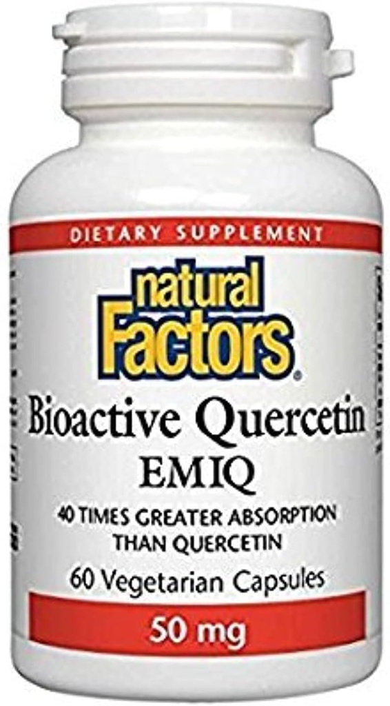 Factori naturali Querbetin Bioactive EMIQ 50mg, 60 capsule vegetariene