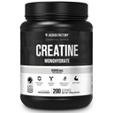 Creatina Fabrica Jacked pulbere monohidrat 1000g - 5g Daily Creatine Supliment pentru bărbaţi şi femei, Vegan-Friendly, Third-Party testat - 200 Serviri, Nearomat