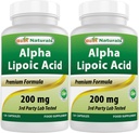 Cel mai bun natural alpha acid lipoic 200 Mg 120 capsule (120 număr de capsule)