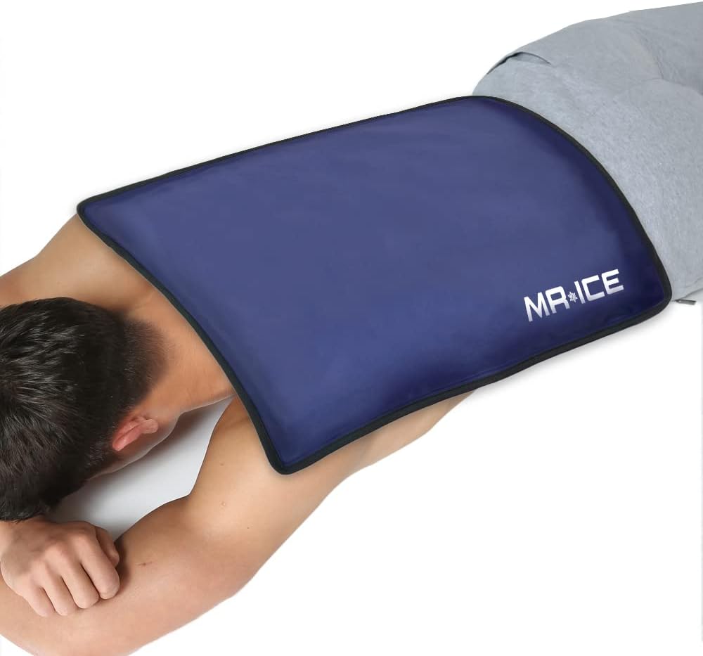Pachet de gheață extra mare pentru leziuni Reutilizabile - Gel Cold Pack Compresa terapie pentru durere și leziuni de spate, genunchi, umăr, Hip, Ankle, Neck, Elbow, Wrist - Hot & Rece Terapie Gel Pack - 15" x 23.4"