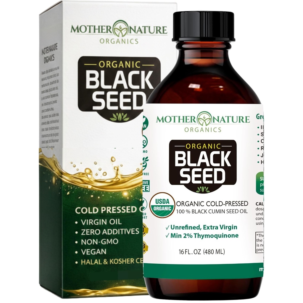 Mama Natura USDA Organic Black Seed Oil 