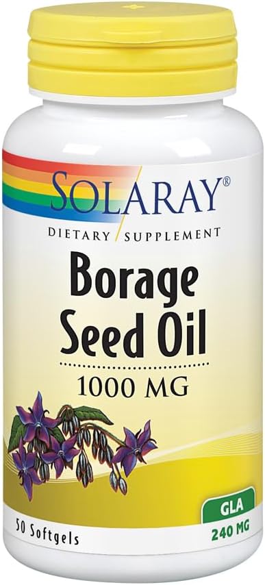 SOLARAY Borage Seed Oil, Softgel (Btl-Plastic) 240mg 50ct