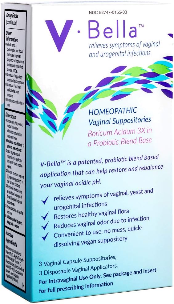 Acid Boric V-Bella + Sabitoare vaginale pe bază de probiotice - o modalitate mai naturală de a reîmprospăta, echilibra și ușura simptomele de drenaj, infecții bacteriene (BV) și urogenitale, reducerea mâncărimii și odorului