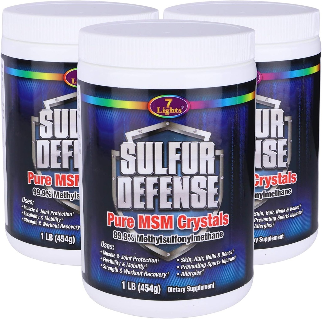 7 Lumini de aparare Sulf Opti-MSM 99.9% Pure MSM pulbere 