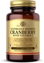 Solgar Cranberry cu vitamina C - 60 Capsule vegetale - Sustine sanatatea urinara si vezicii urinare - non-GMO, Vegan, Kosher, Gluten gratuit - 60 Serviri