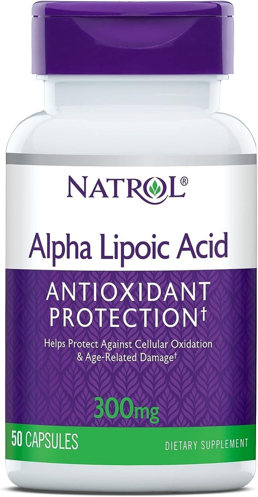 Natrol Alpha Acid lipoic 300 Milligrame - 50 Capse (Pachete de 3)