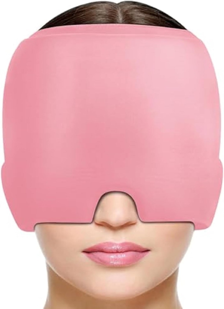 Migrenă Capac de ajutor pentru dureri de cap, Migrene Capac de ajutor cald şi rece Terapie mahmureala Hat Odorless Migrene Pălărie de cap pentru Puffy Eyes Hangover Tensiune Sinus & Stres Relief