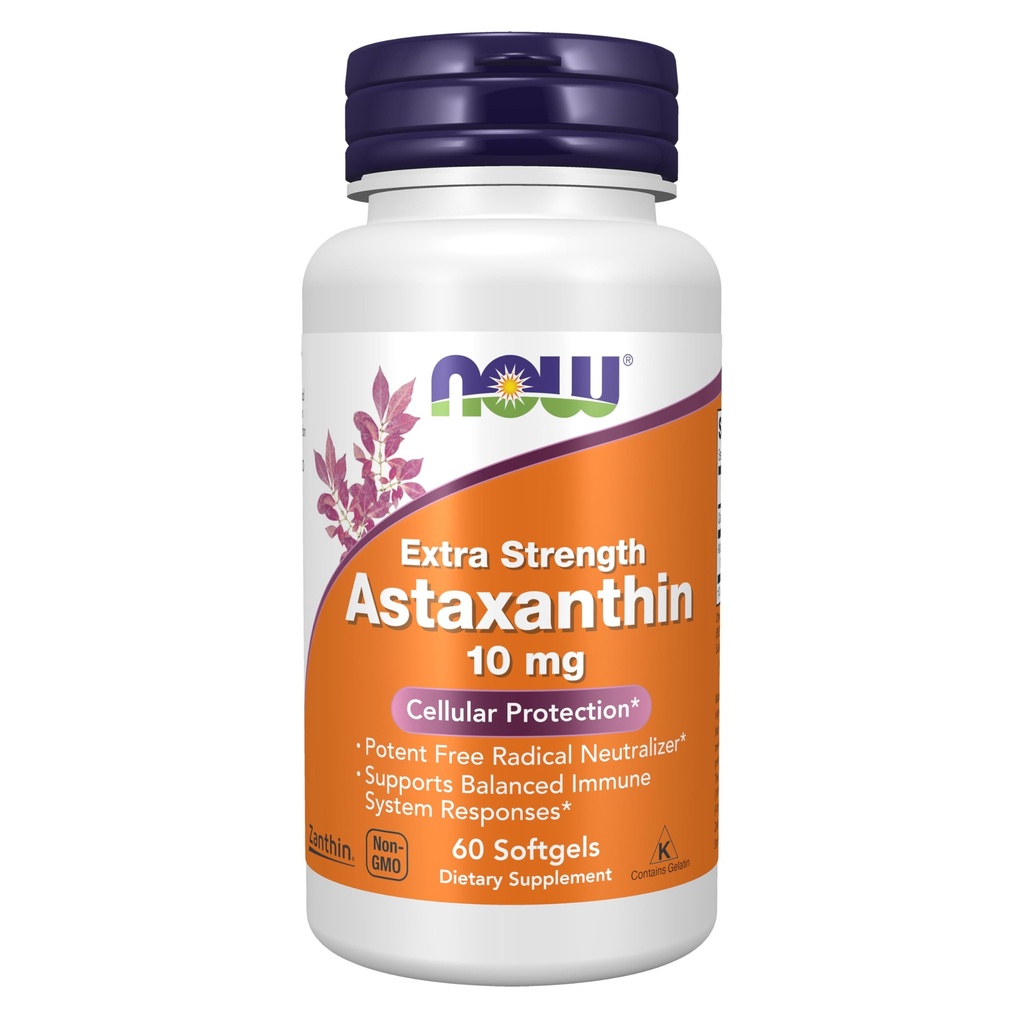 ACUM alimente Suplimente, Astaxantina 10mg, Extra Putere, derivate din non-GMO Haematococcus Pluvialis Microalgae și a apărut în mod natural luteina, Canthaxantina și Beta-Caroten, 60 Softgels