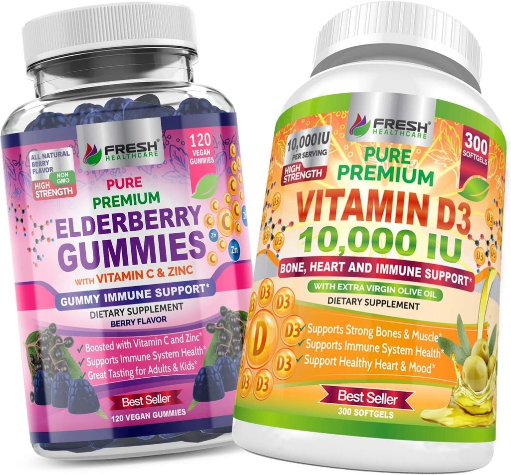 Gumele de soc şi vitamina D - Bundle