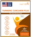 Live To Shine Curcumic Curcumin Petice Topical pentru bărbaţi şi femei - 30 zile de aprovizionare 