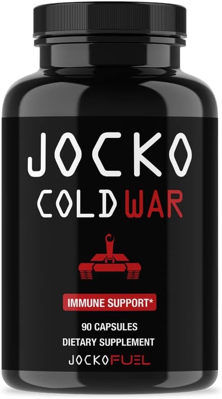 Jocko Fuel Immune Support Supplement - Elderberry with Zinc & Vitamin C for Adults - Immune Defense with Vitamin C, D3, Superfoods, Herbs, & Minerals (90 Capsules)