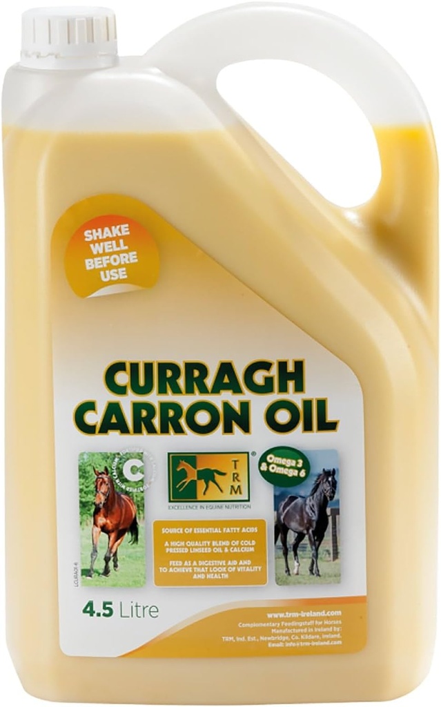 TRM Curragh Carron Ulei de in Digestive Horse Supplement for a Shiny Coat 