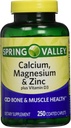 Valea Primăverii - Magneziu de calciu şi zinc, 250 Caplete