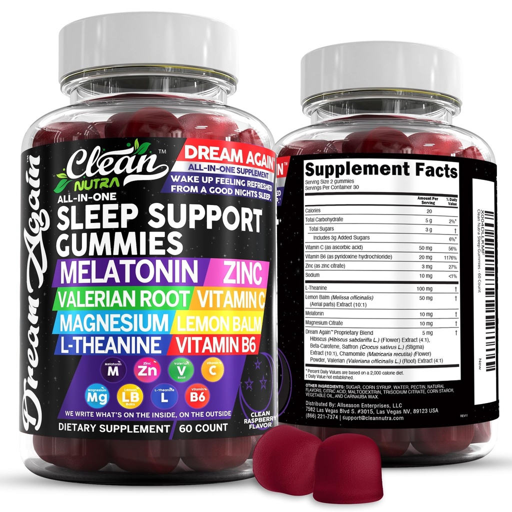 Clean Nutra Melatonin Gumries 10mg 