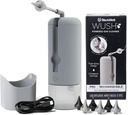 Wush Pro de Black Wolf - Original Deluxe Water Powered Ear Cleaner cu 6 Sfaturi de înlocuire reutilizabile de Black Wolf - Seif & Eficient pentru Build de ureche - Kit de îndepărtare a urechii electrice (Grey)
